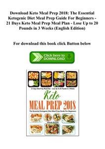 4 Week Keto Meal Plan Pdf